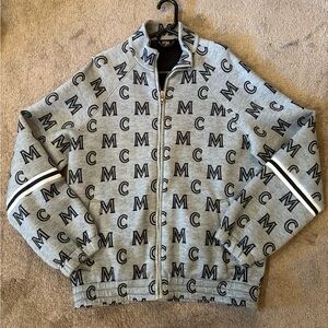 MCM men’s gray zip up sweatshirt